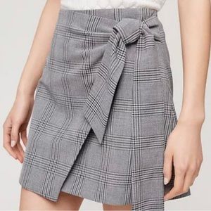 Aritzia Wilfred Wrap Tie Plaid Mini Skirt